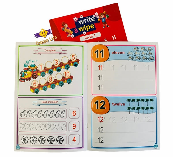 Write & wipe numbers