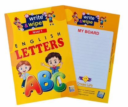 Write & wipe letters