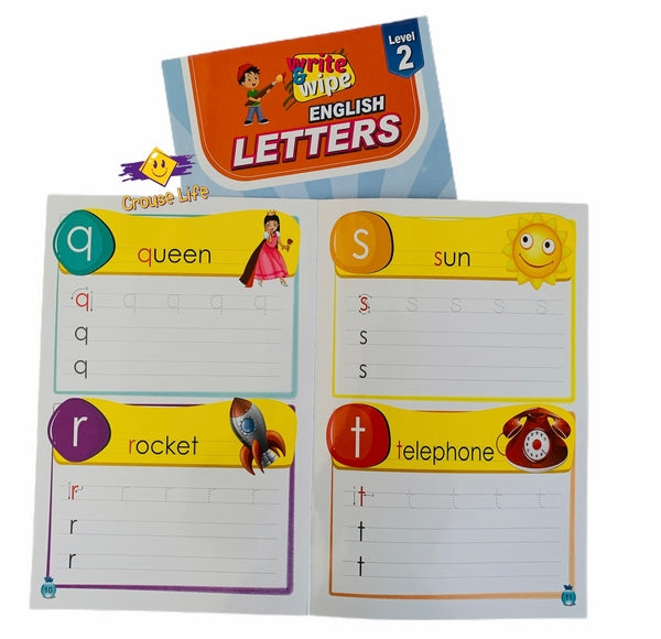 Write & wipe letters