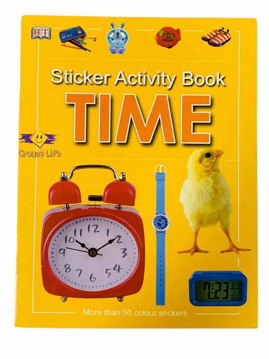 sticker activity book time